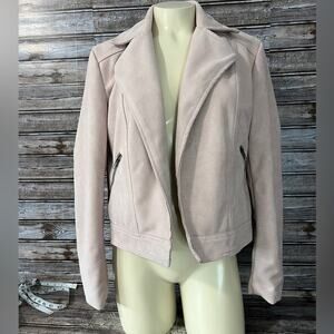 Philosophy Dusty Rose Faux Leather Jacket Small SM